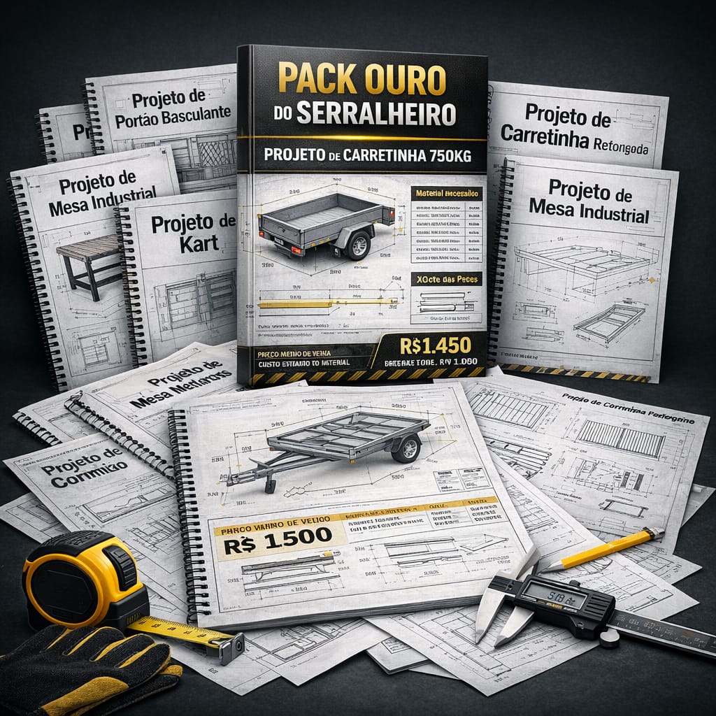 Serralheiro Pro — capa do produto com mais de 1000 projetos