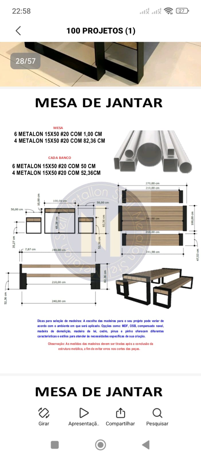Projeto de serralheria 2